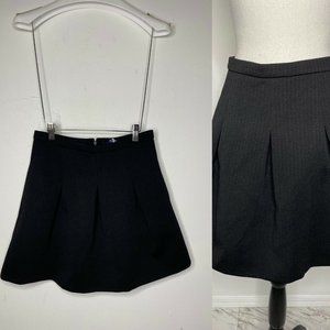 Madewell Size 2 Pleated  Black Mini Skirt  Pockets